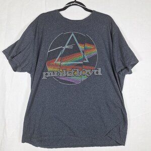 Pink floyd gray tshirt band music festival